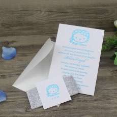 Customized Invitation Card with Glitter Paper Tape Holiday Greeting Card Party Invitation Customized 